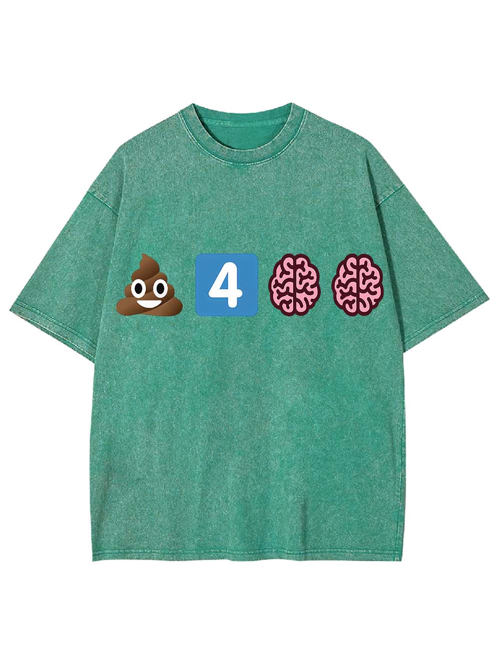 POOP FOR BRAINS WASHED TSHIRT