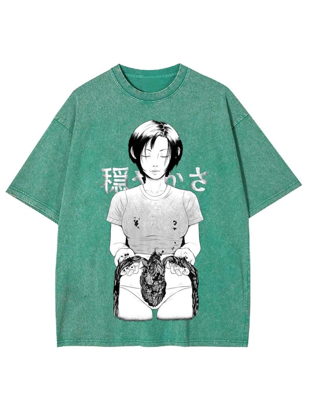 TRANQUILITY IN DECAY WASHED TSHIRT