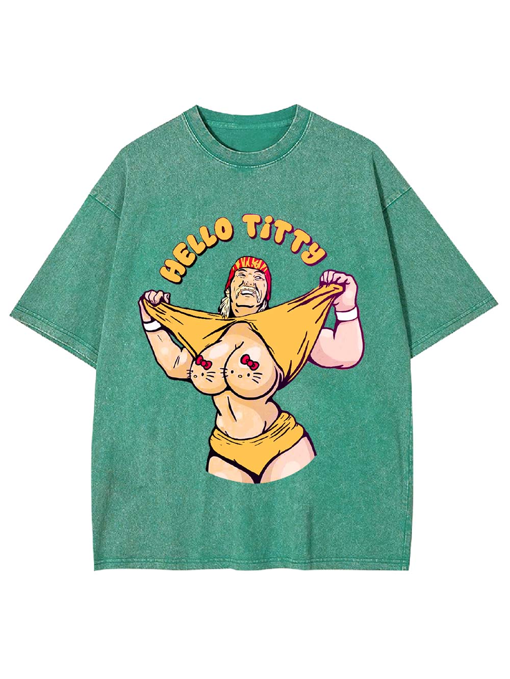 "Playful Parody Unveiled" Washed Tshirt