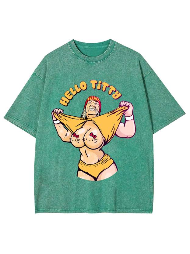 "Playful Parody Unveiled" Washed Tshirt