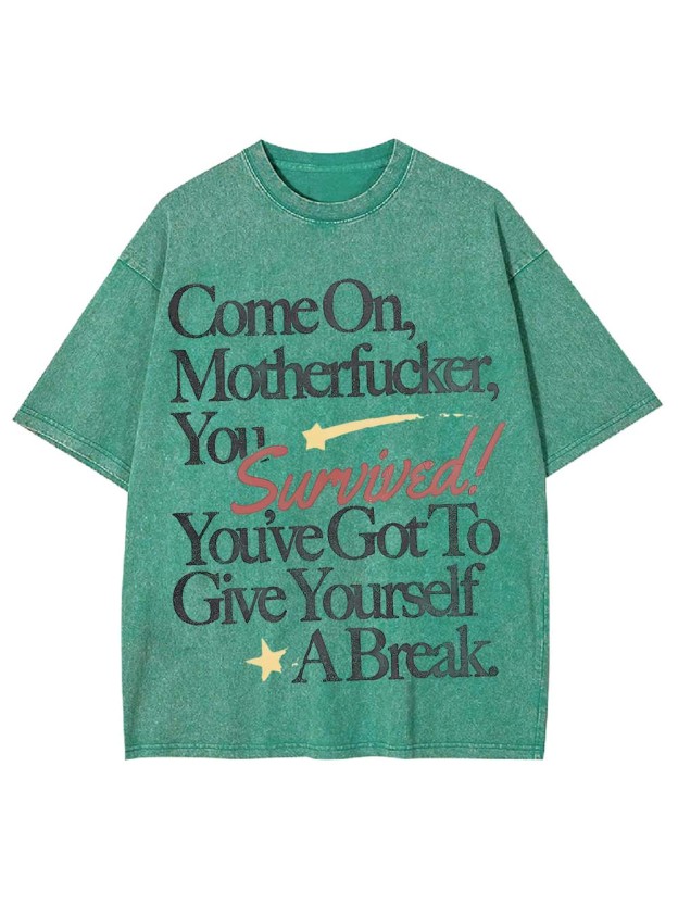 CELEBRATE YOUR SURVIVAL WASHED TSHIRT