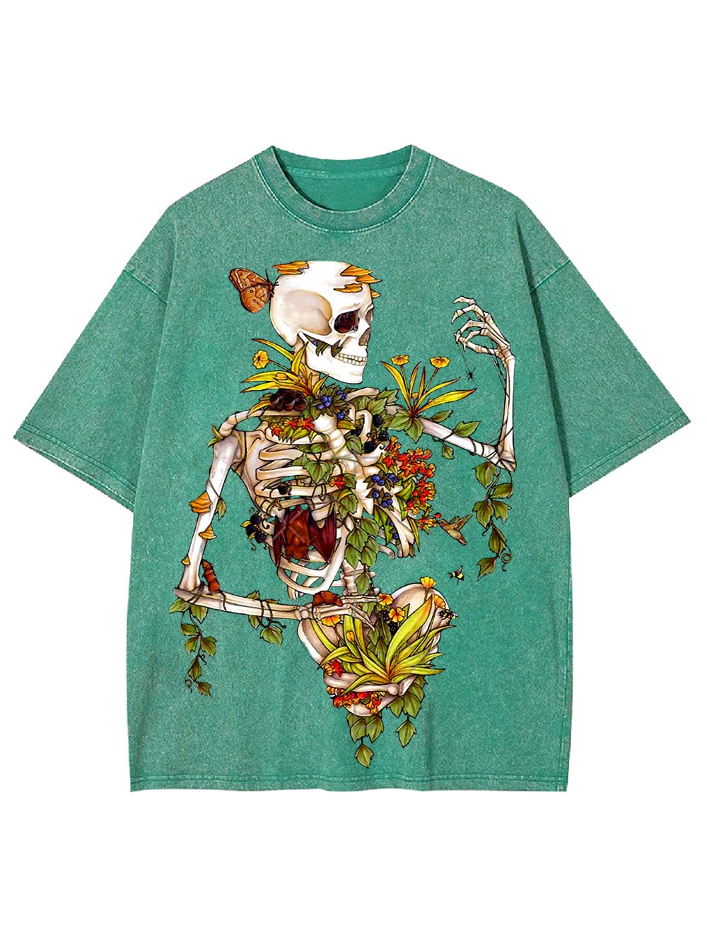 Floral Rebirth Washed Tshirt