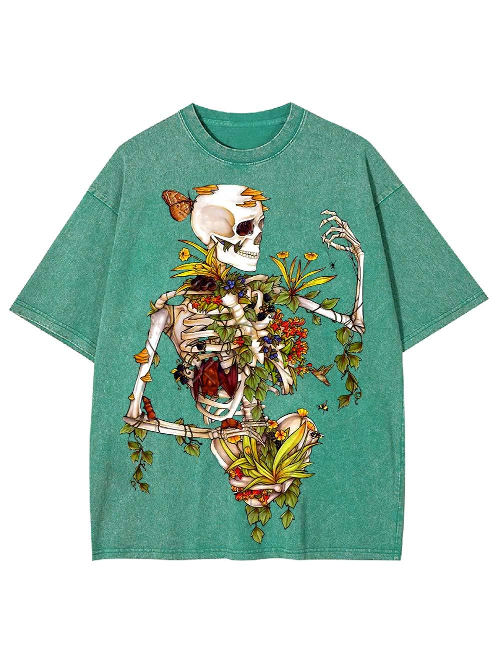 Floral Rebirth Washed Tshirt