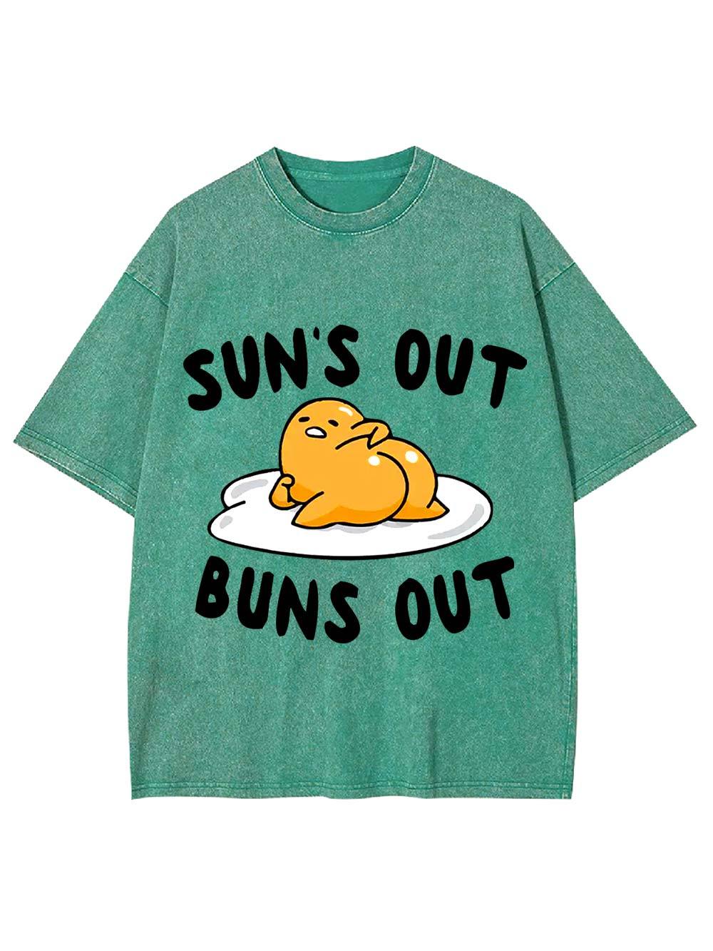 Sun's Out   Buns Out   Washed Tshirt