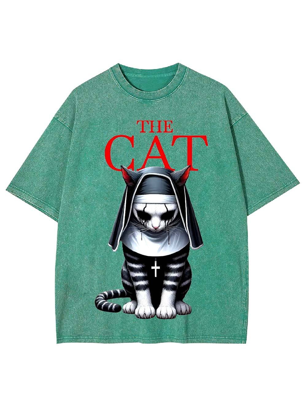 The Cat Nun Washed Tshirt