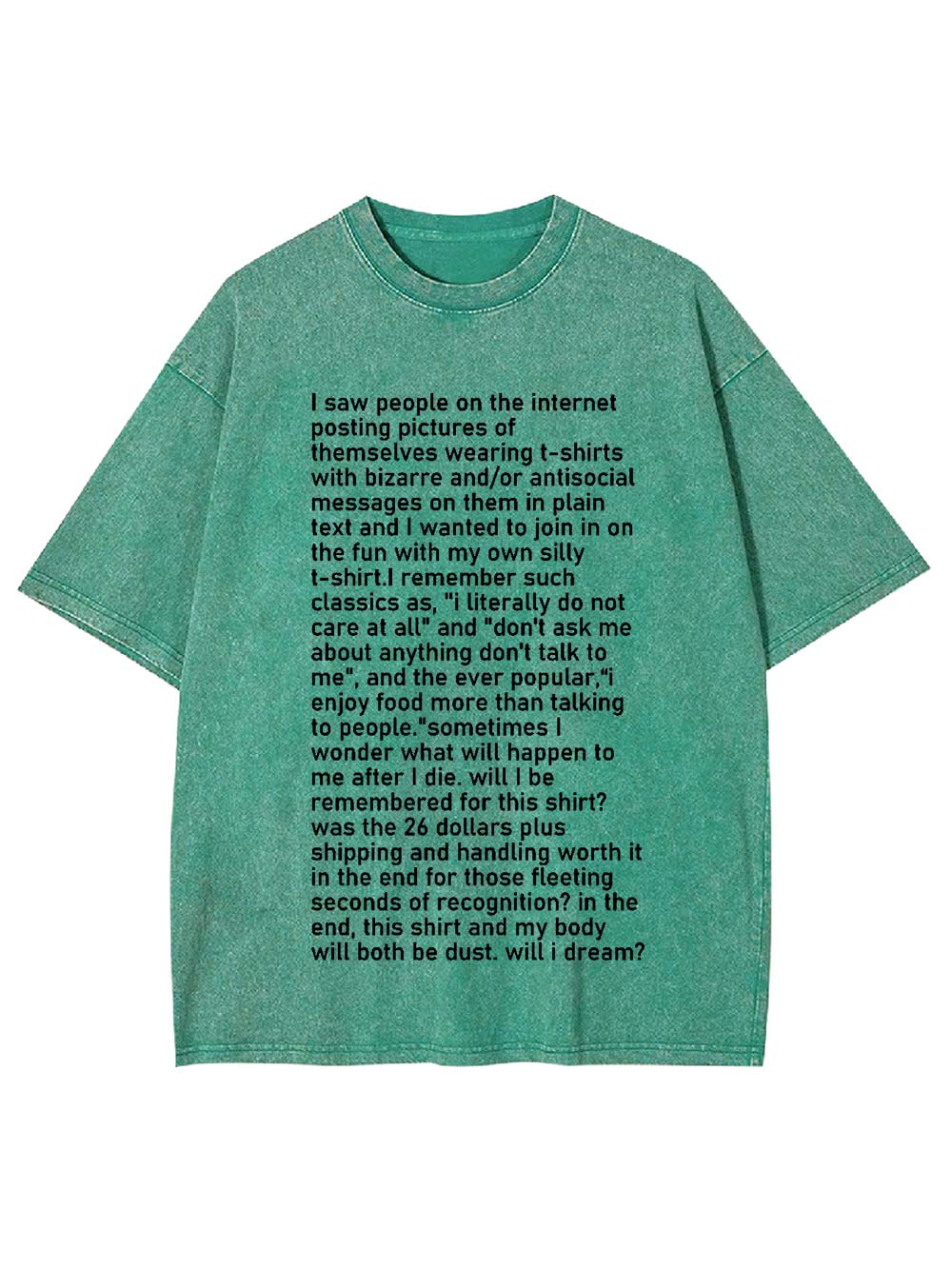 My Silly T-Shirt Story Washed Tshirt