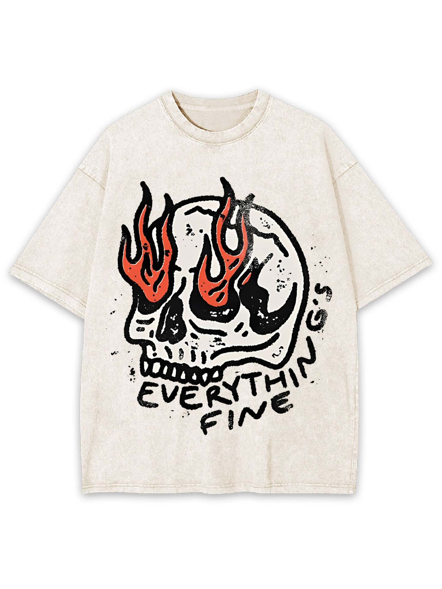 Everything's Fine Washed Tshirt