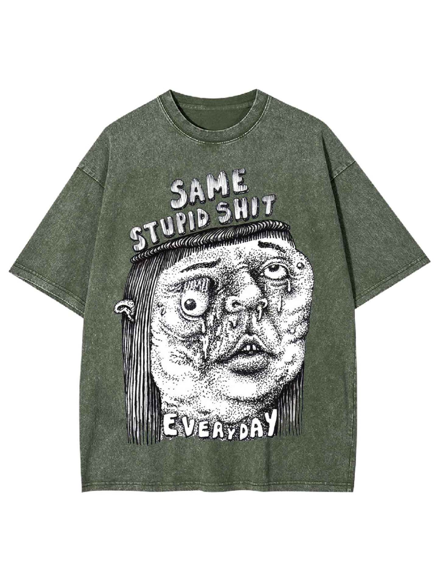 Same Stupid Shit Washed Tshirt