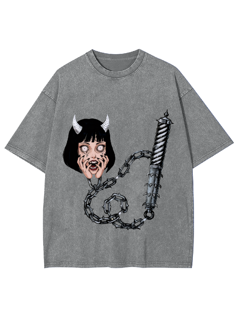 Frightened Demon Washed Tshirt