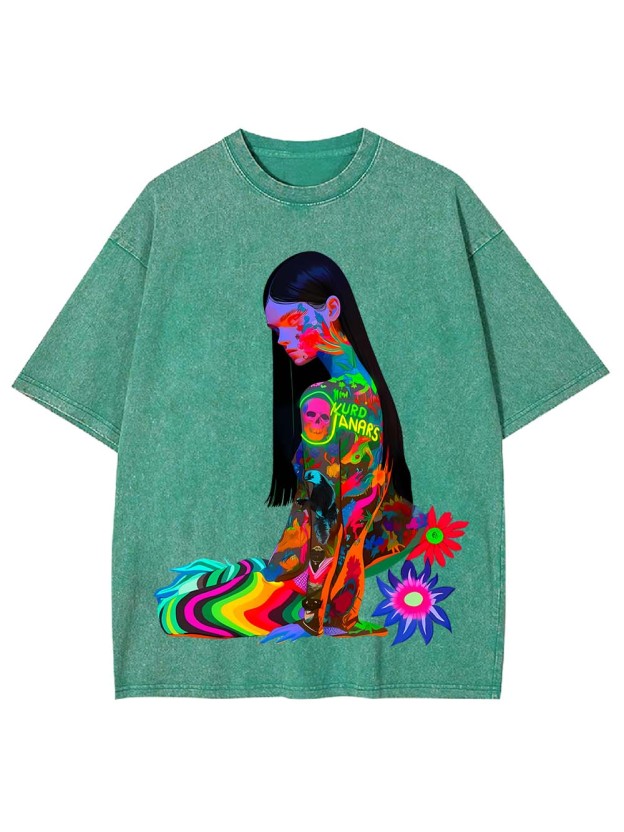 Vibrant Psyche Washed Tshirt