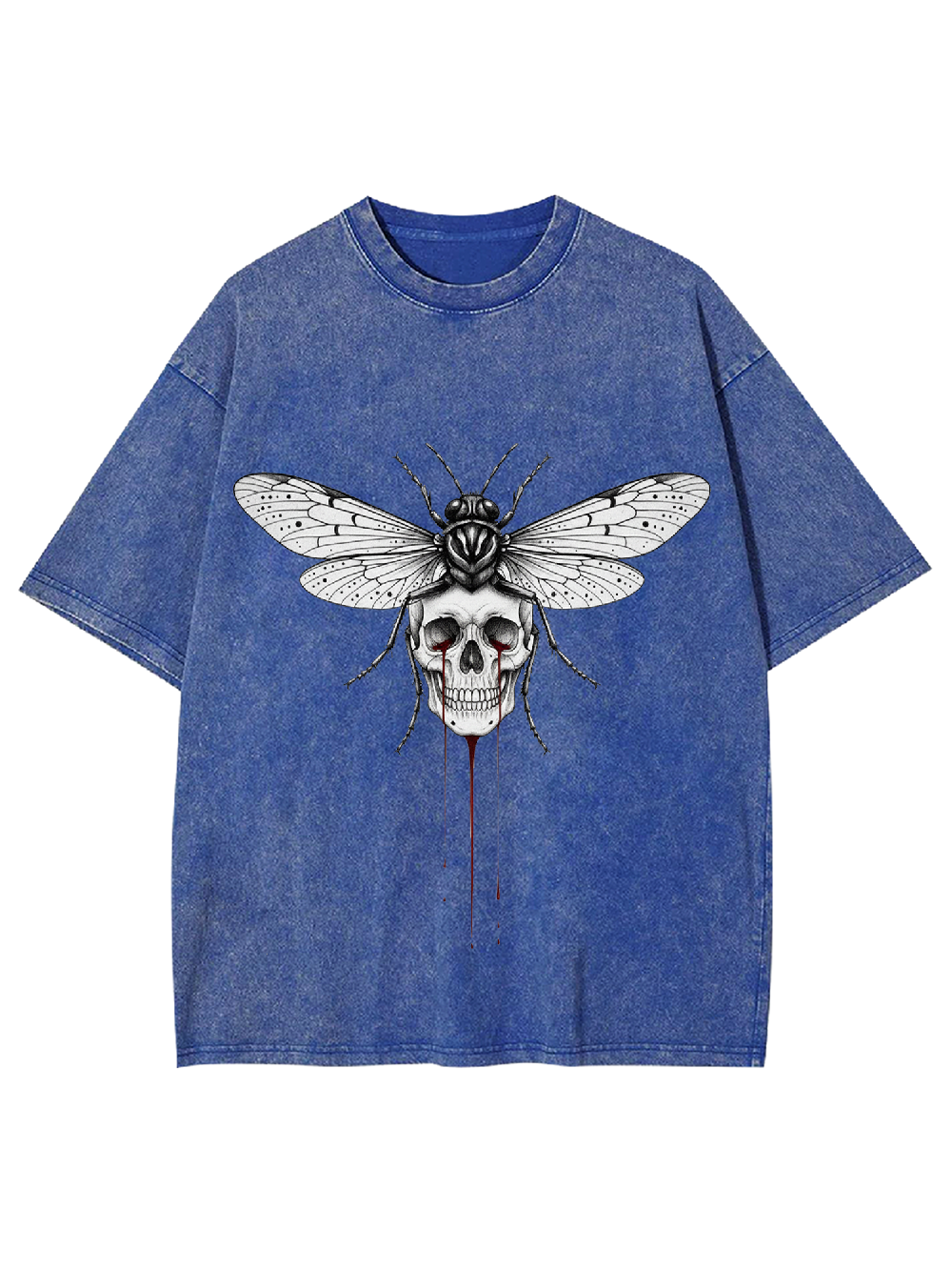 Skull Moth Washed Tshirt