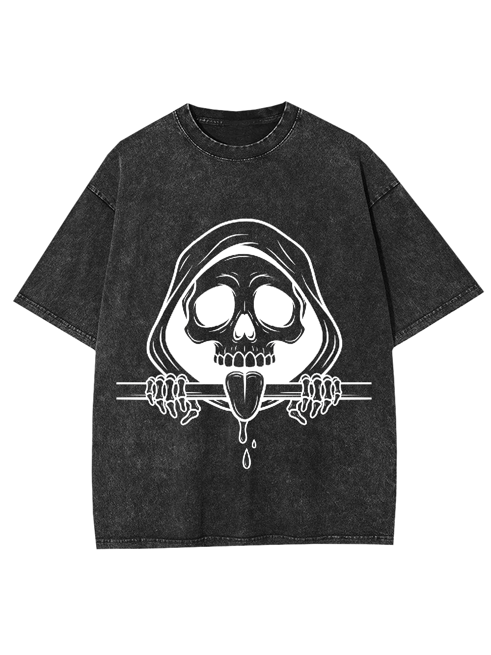 Skull Phantom Lick Washed Tshirt