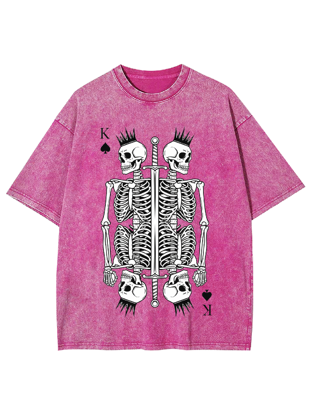 Skeleton King Washed Tshirt