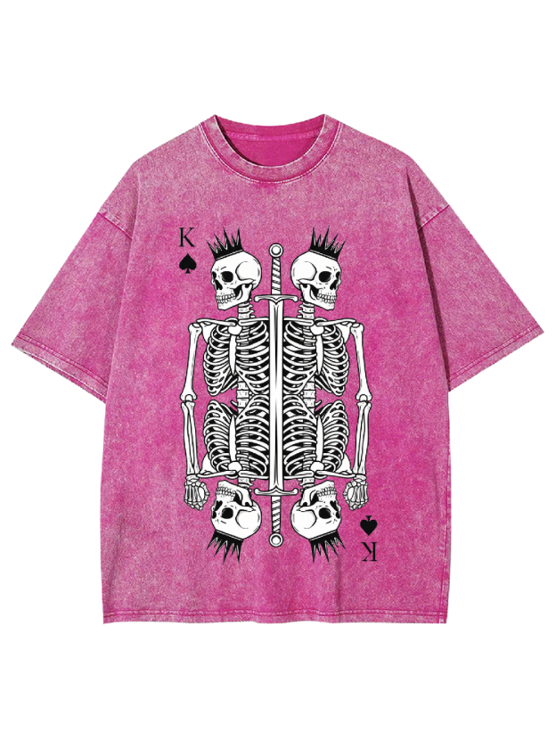 Skeleton King Washed Tshirt