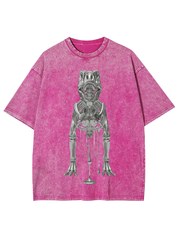 Liquid Dinosaur Skeleton Washed Tshirt