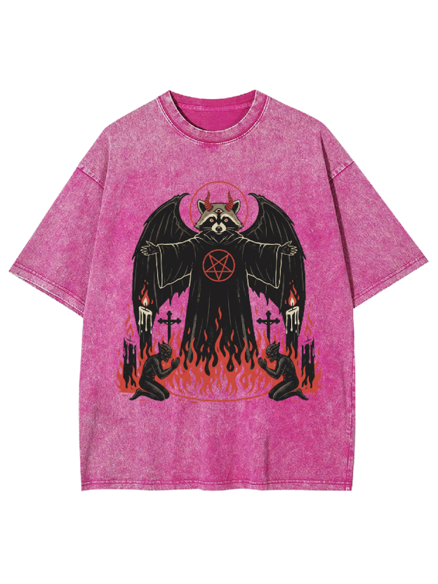 Infernal Raccoon Washed Tshirt