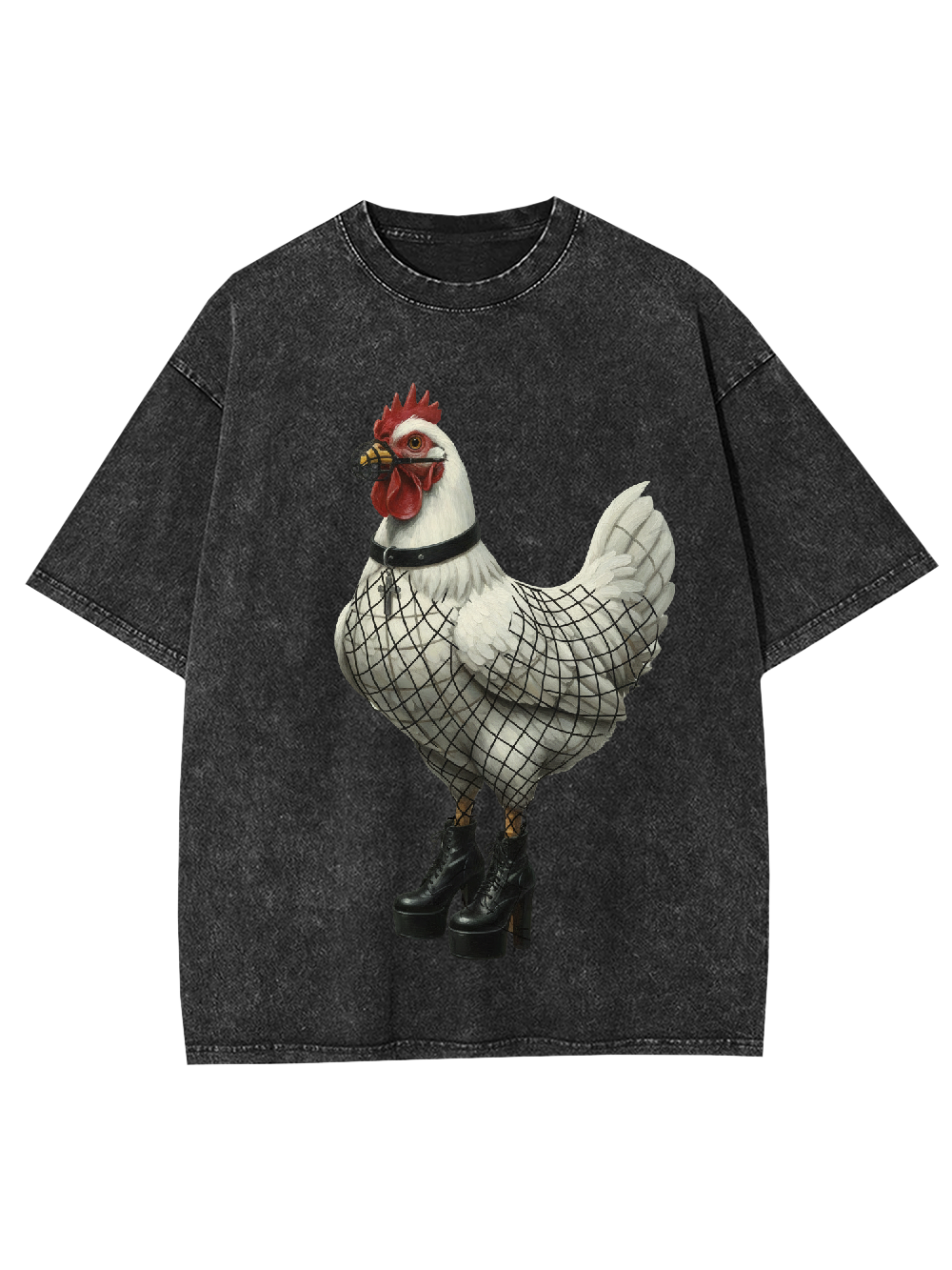 Stocking Chicken Washed Tshirt