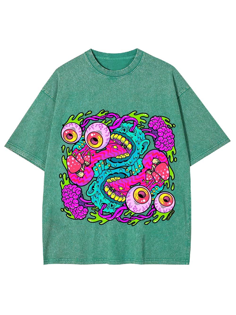 Psychedelic Chaos Washed Tshirt