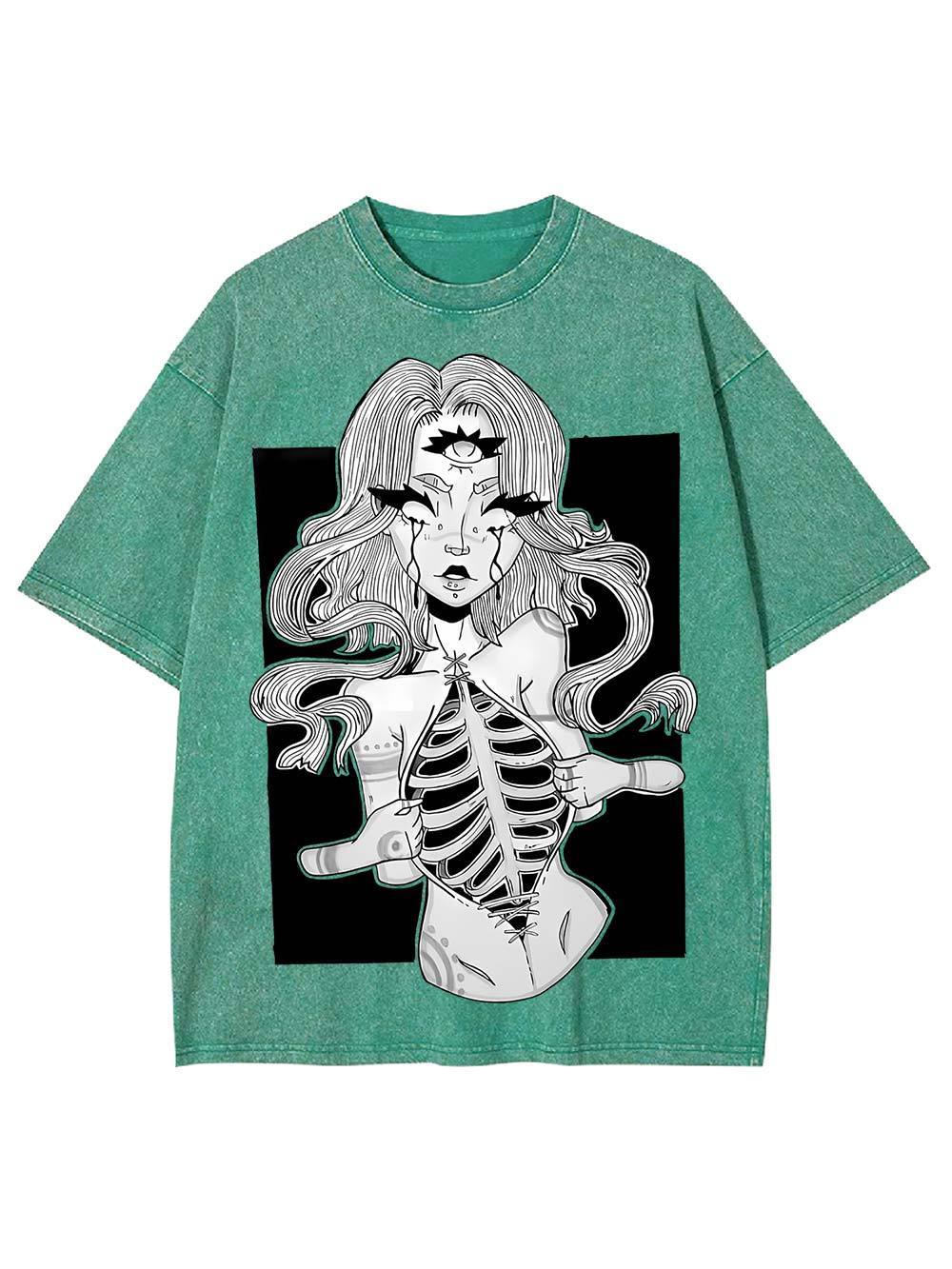 Third Eye Revelation Washed Tshirt-ClassyOutlaw Sale