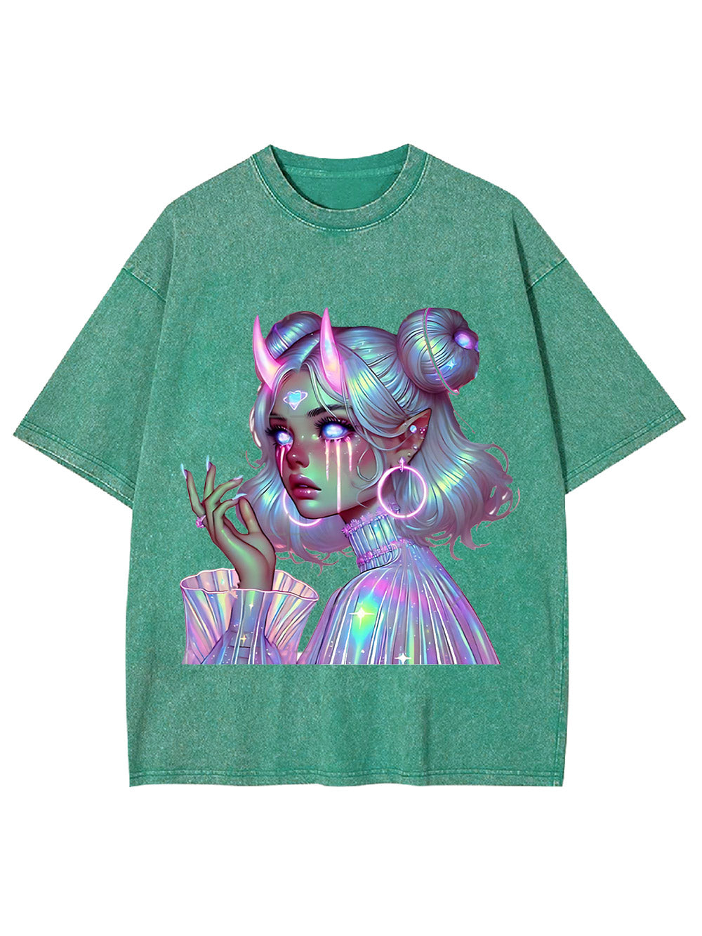 Neon Dreamscape Washed Tshirt