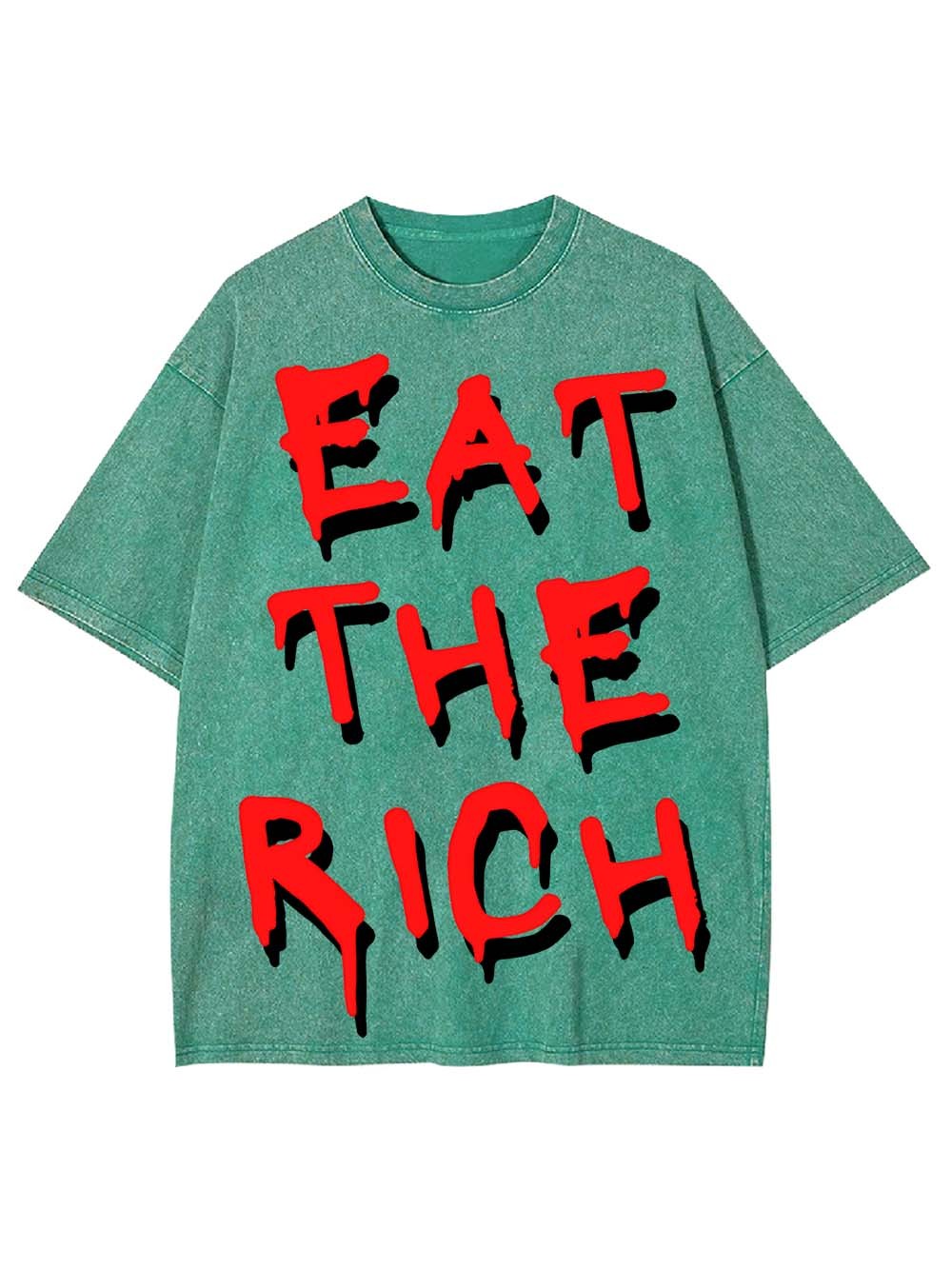 EAT THE RICH WASHED TSHIRT