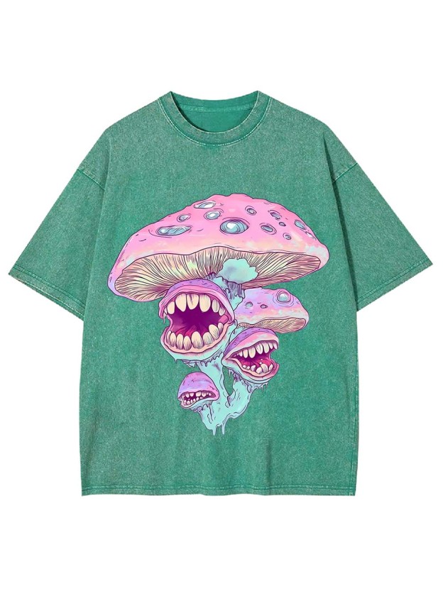 Monster Mushrooms Washed Tshirt