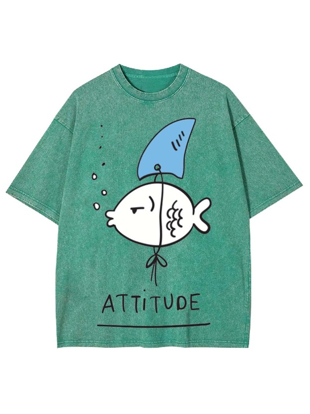Attitude Washed Tshirt