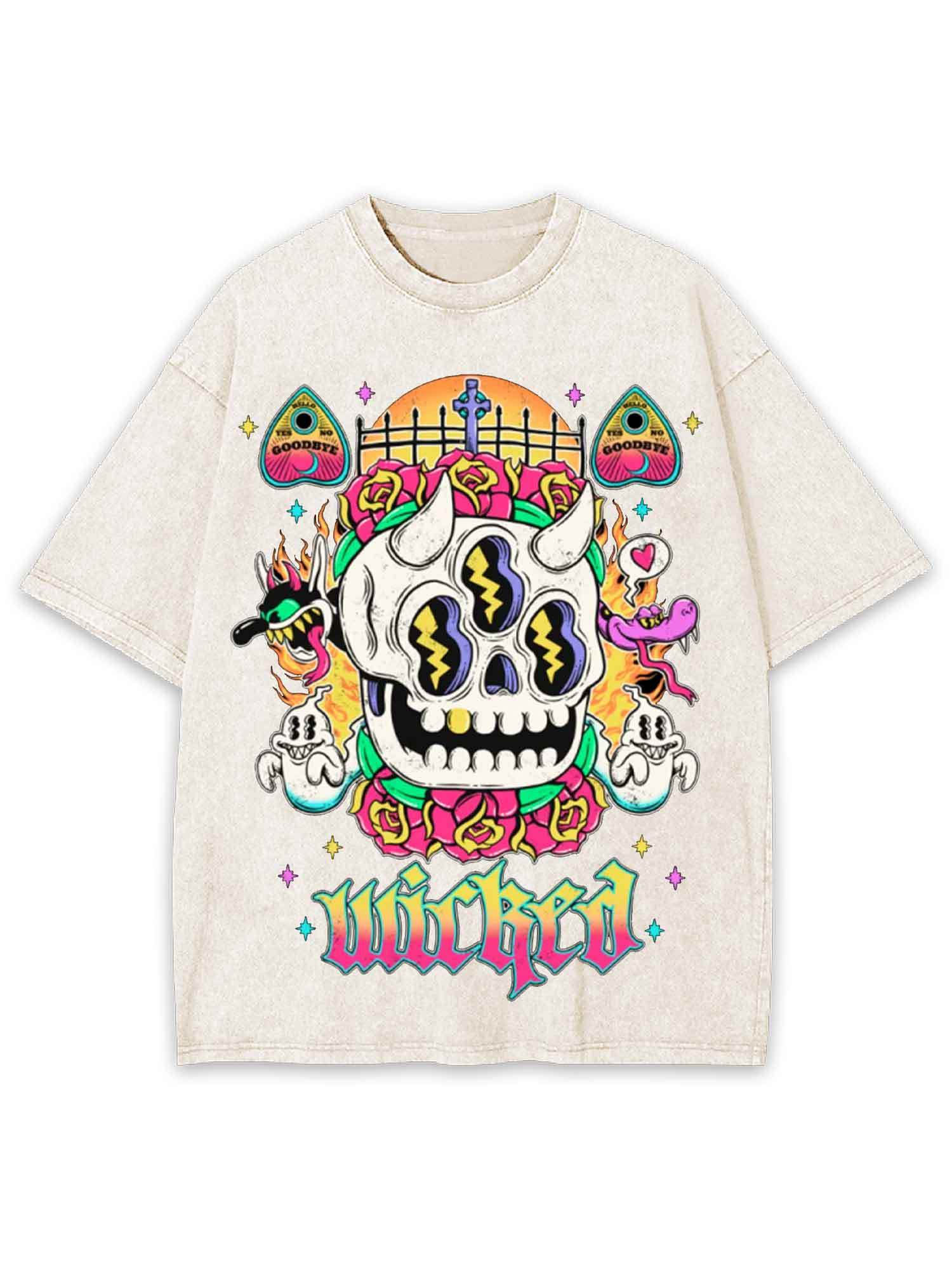 WICKED WASHED TSHIRT-ClassyOutlaw Sale