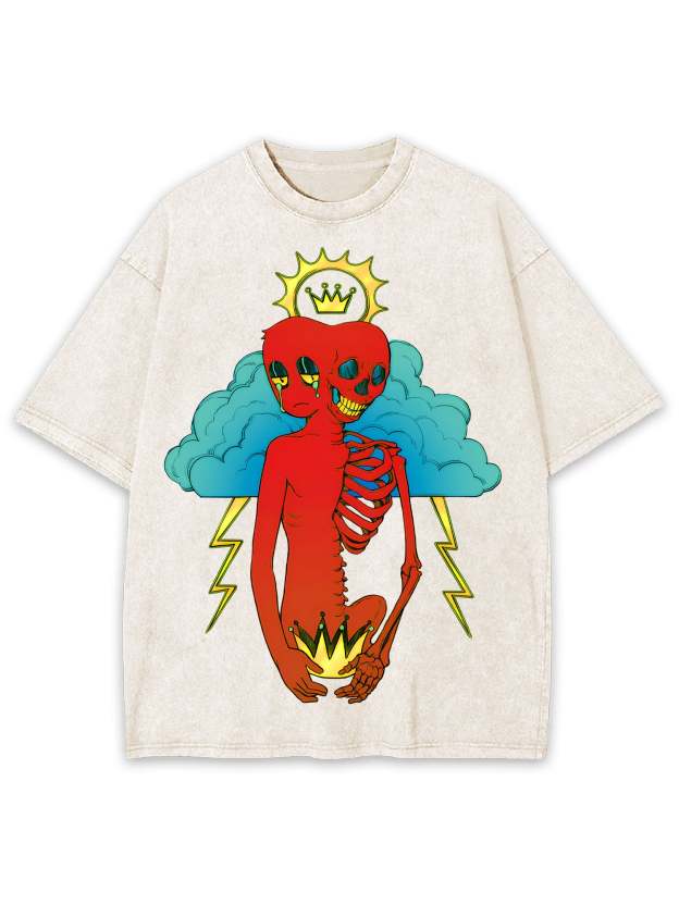 Duality Of The Crown Washed Tshirt