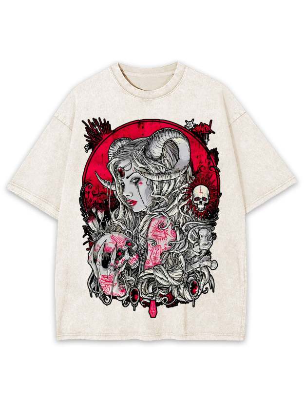 Enchantress Of The Underworld Washed Tshirt