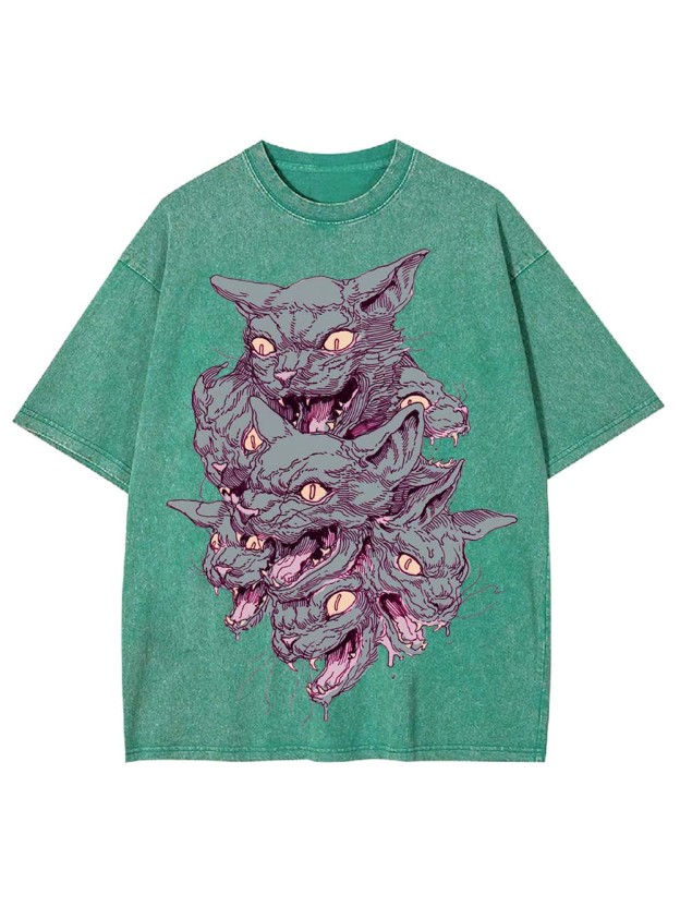 Multi-Headed Beast Washed Tshirt