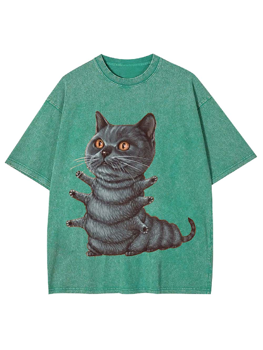MULTI-HANDED CAT WASHED TSHIRT