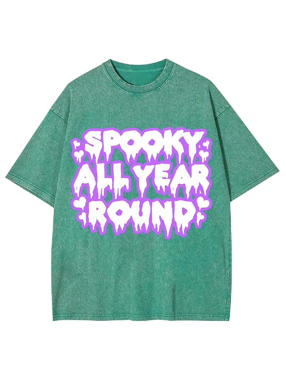 Spooku All Year Round Washed Tshirt