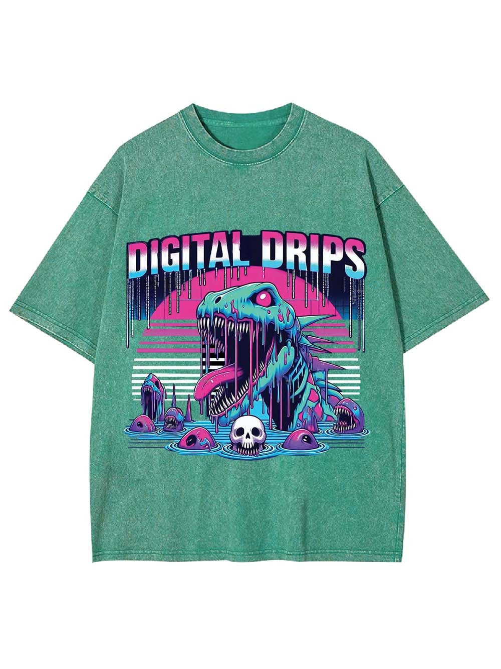 Digital Drips Washed Tshirt
