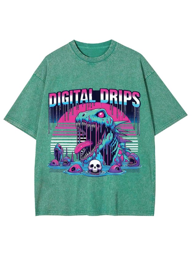 Digital Drips Washed Tshirt