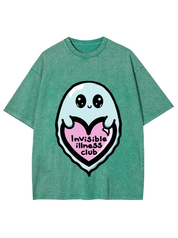 Invisible Illness Club Washed Tshirt