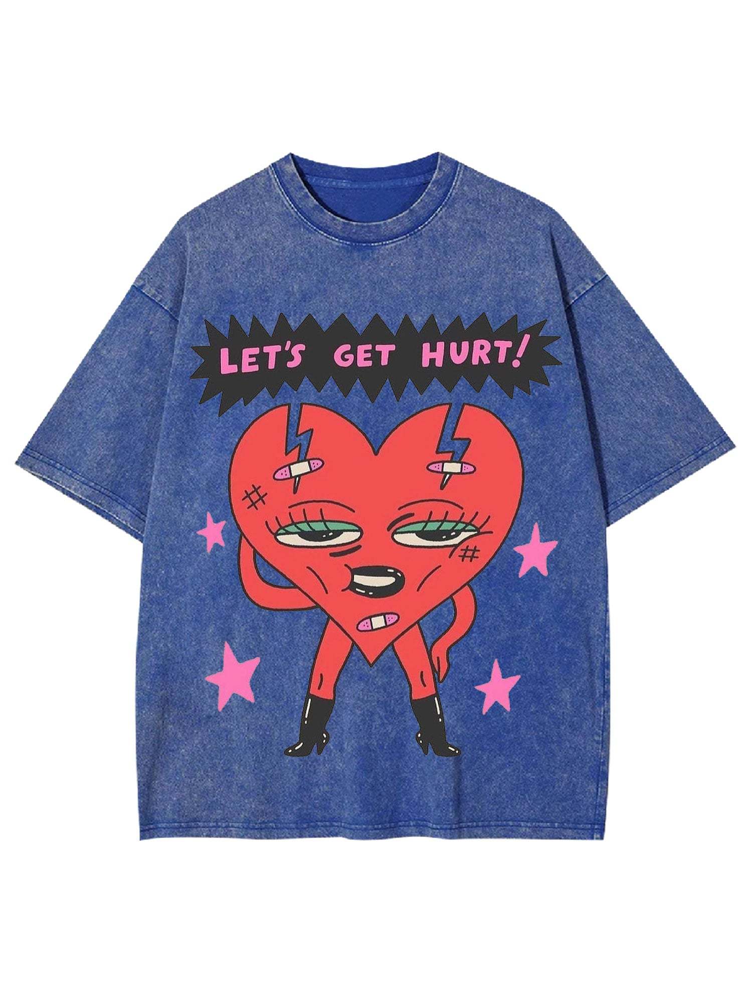 Let's Get Hurt Washed Tshirt-ClassyOutlaw Sale