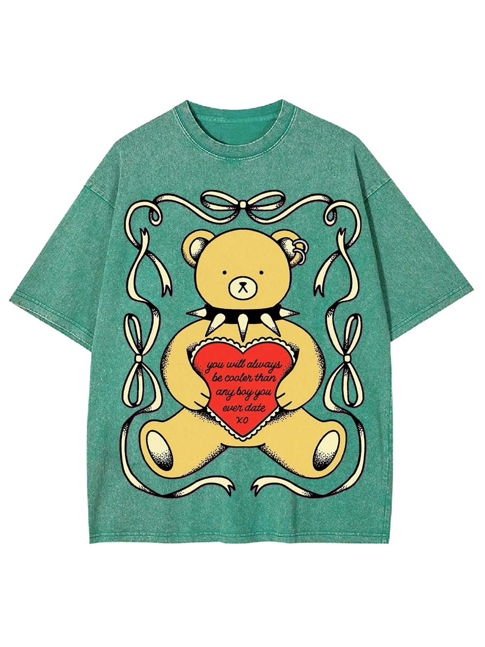 LOVE FROM THE REBEL BEAR WASHED TSHIRT