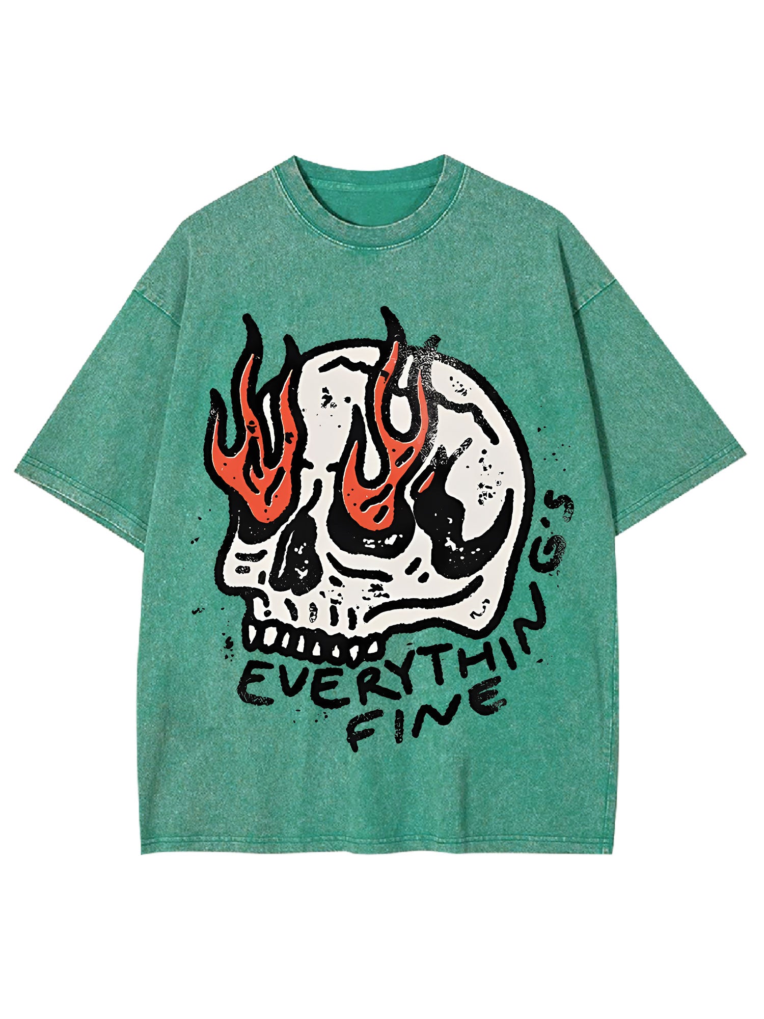 Everything's Fine Washed Tshirt