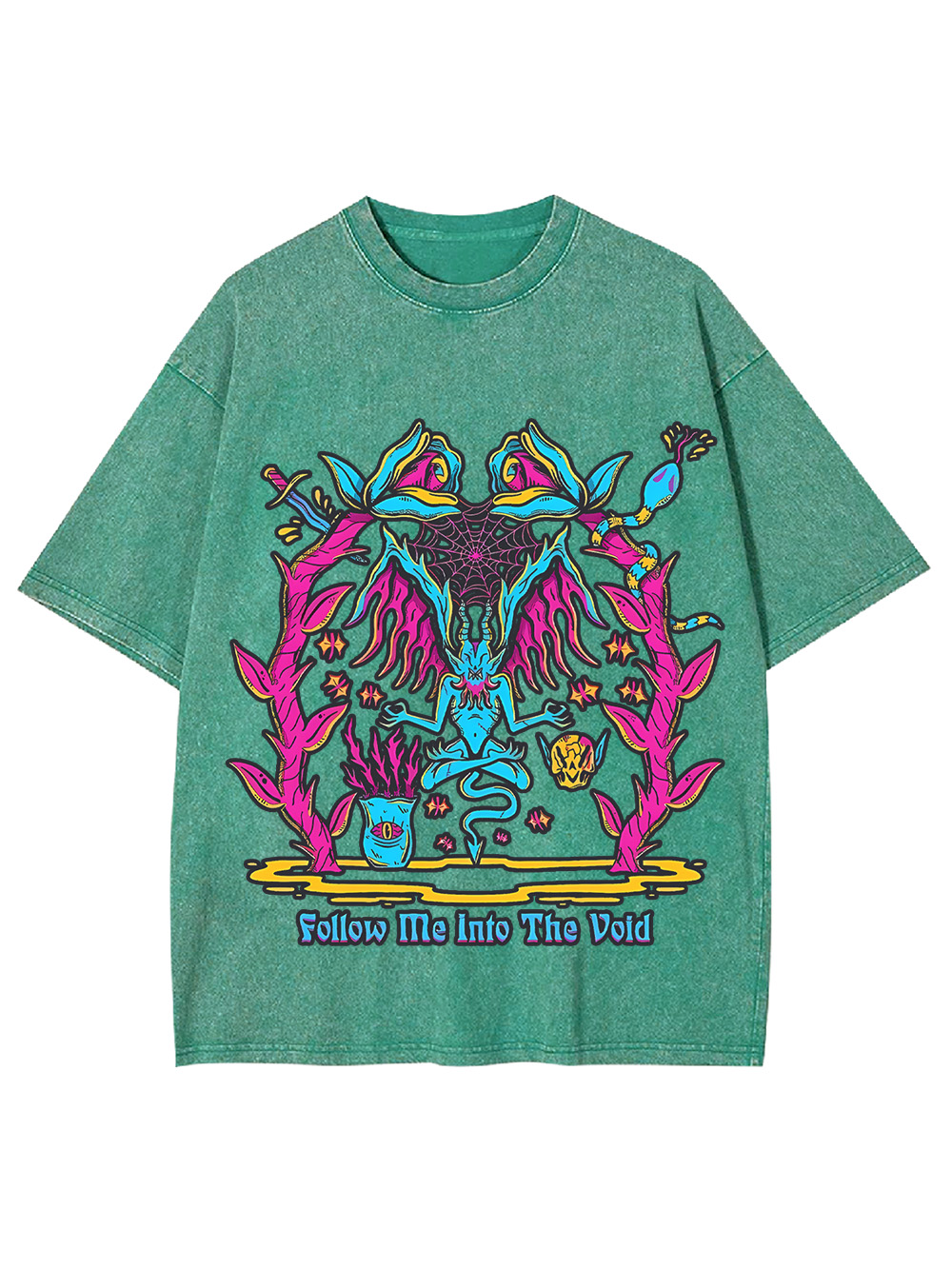 FOLLOW ME INTO THE VOID WASHED TSHIRT