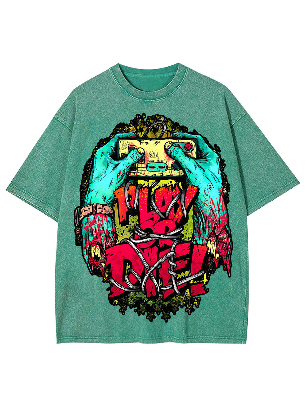 Play Or Die! Washed Tshirt
