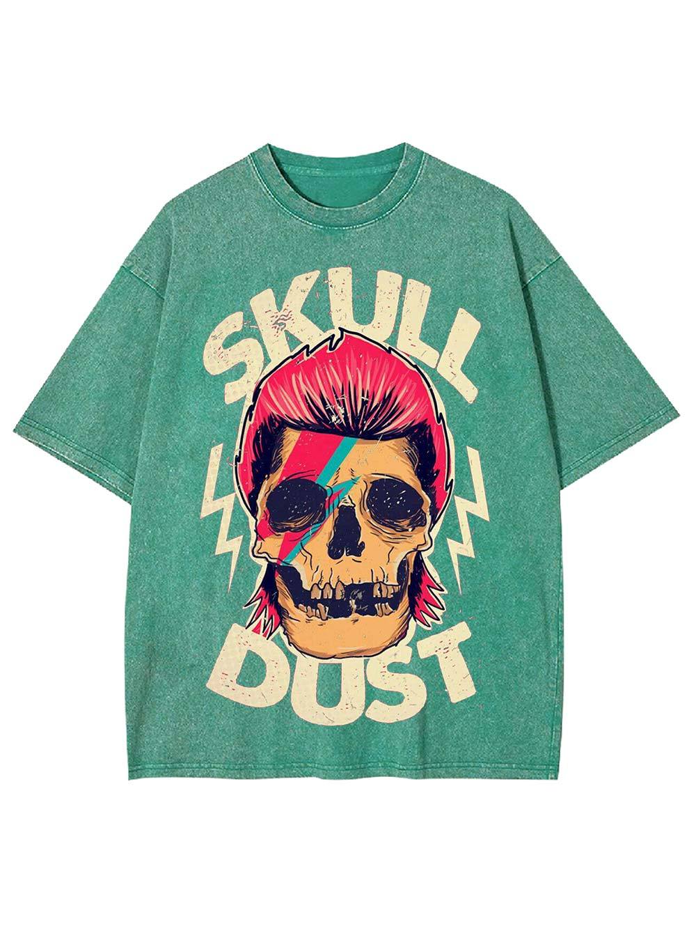 Skull Dust Washed Tshirt-ClassyOutlaw Sale