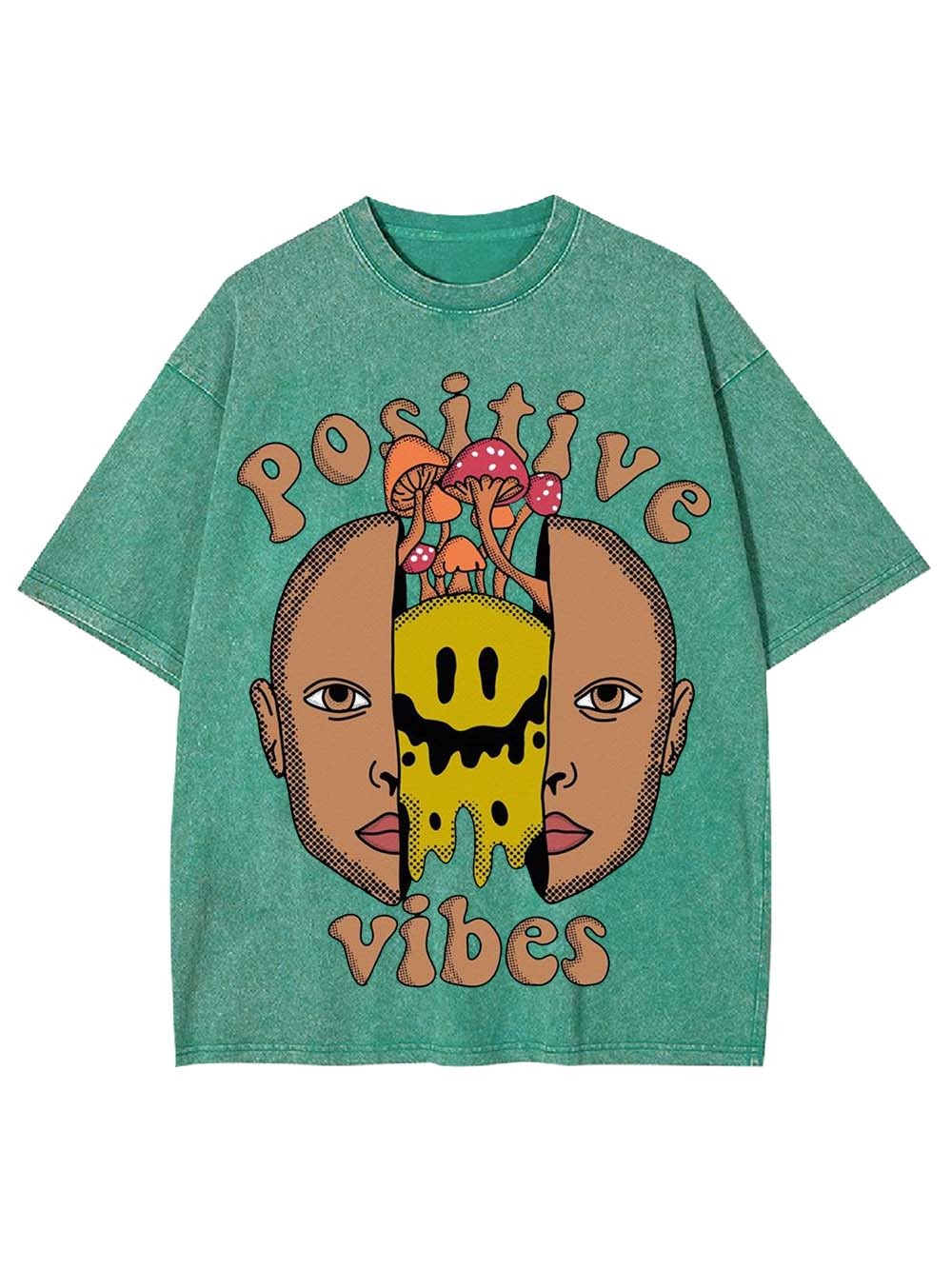 Positive Vibes Washed Tshirt