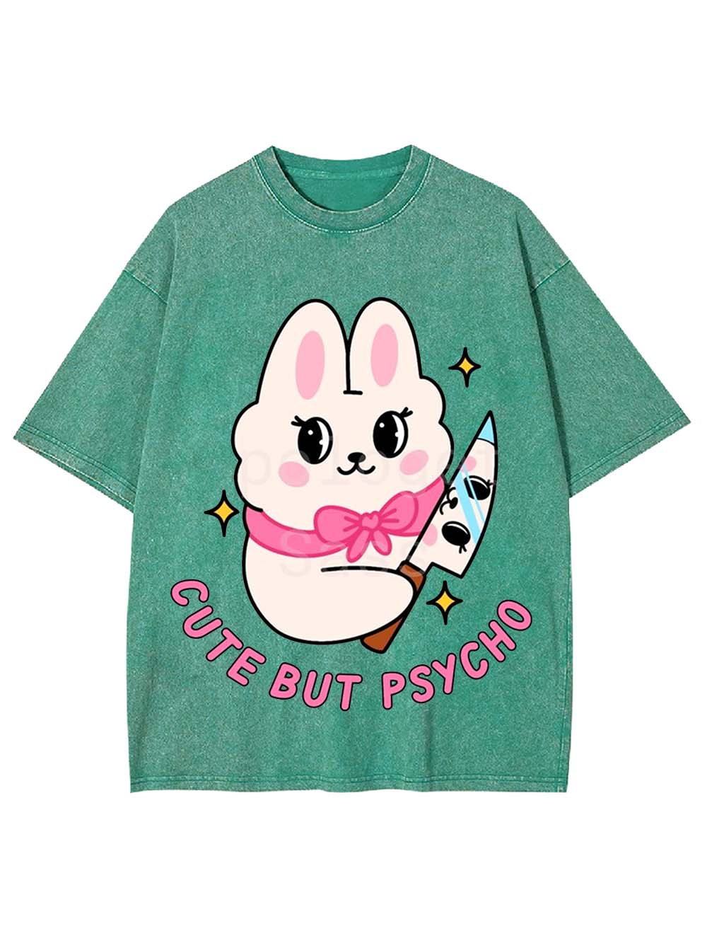 Cute But Psycho Washed Tshirt