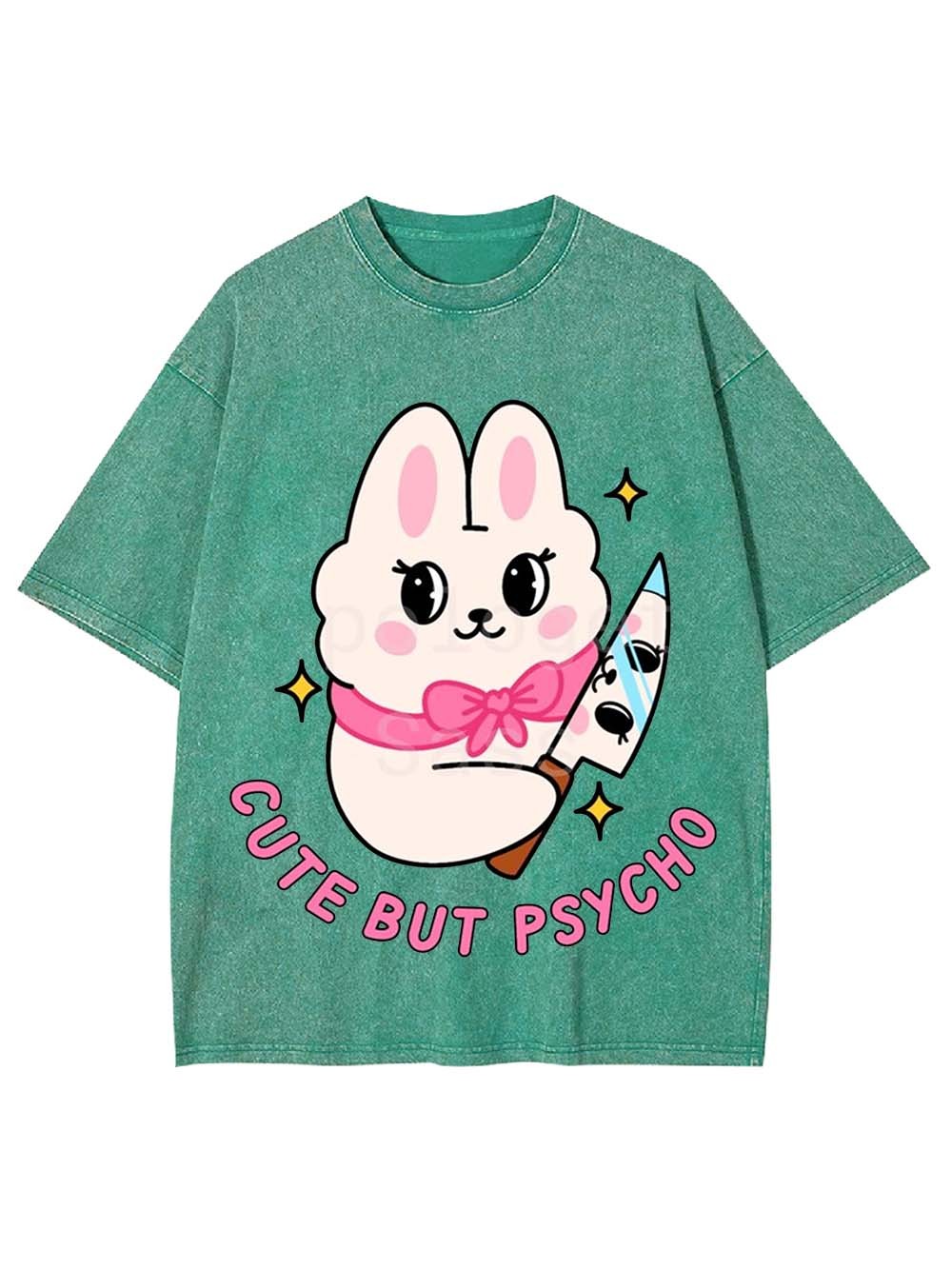 Cute But Psycho Washed Tshirt