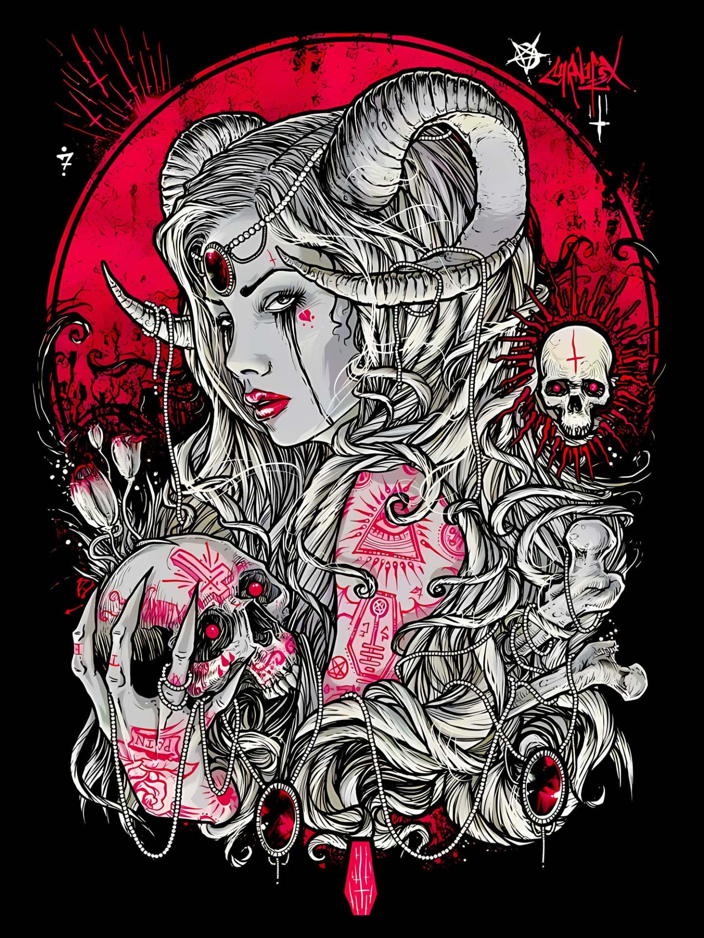 Enchantress Of The Underworld Washed Tshirt