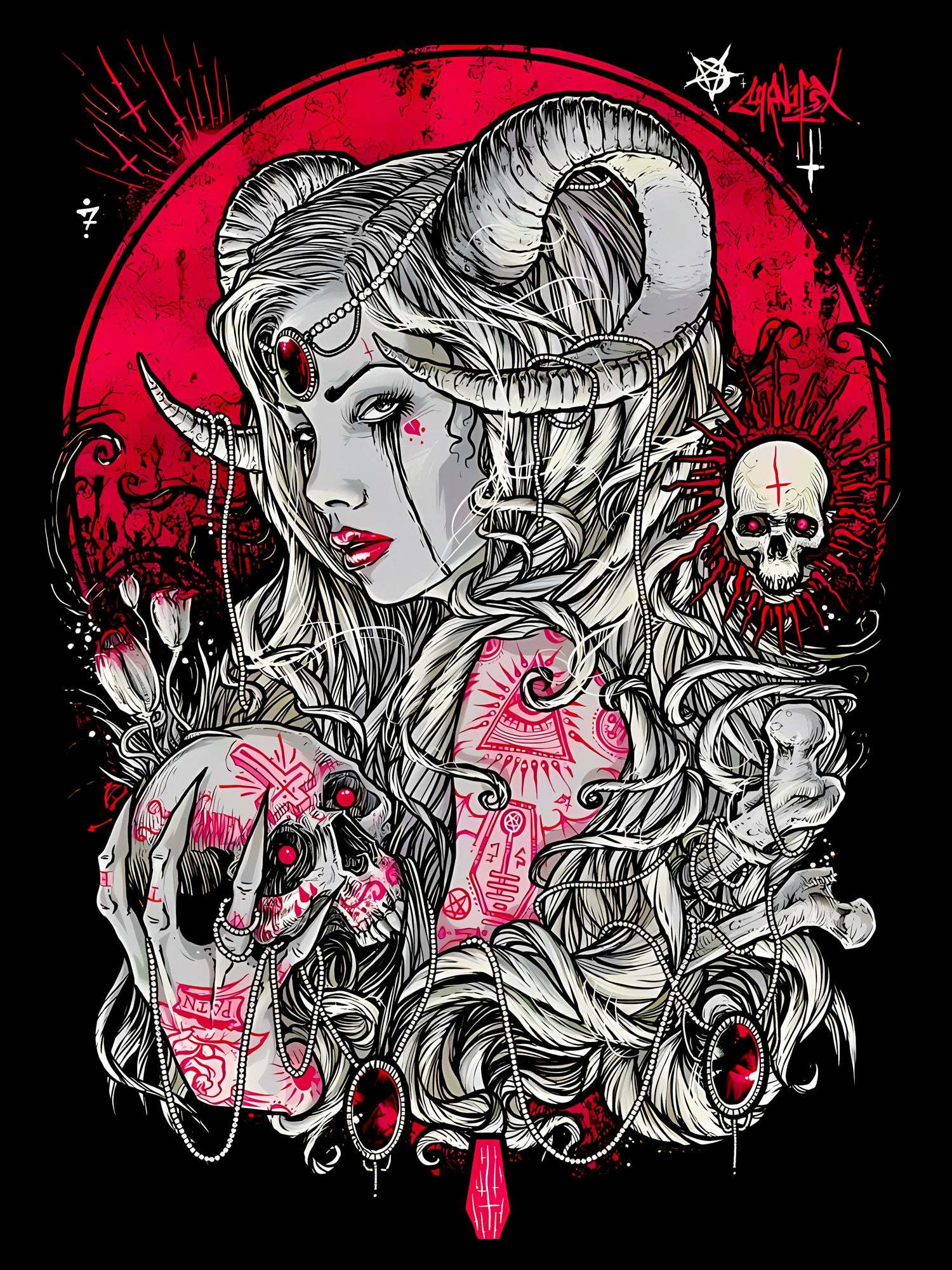 Enchantress Of The Underworld Washed Tshirt