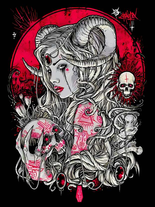 Enchantress Of The Underworld Washed Tshirt