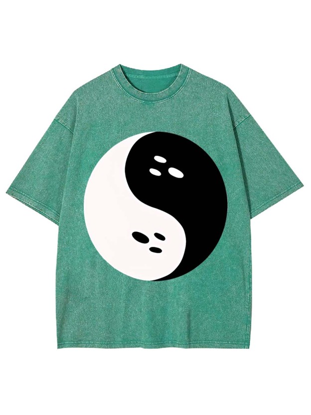 Spooky Yin Yang Washed Tshirt