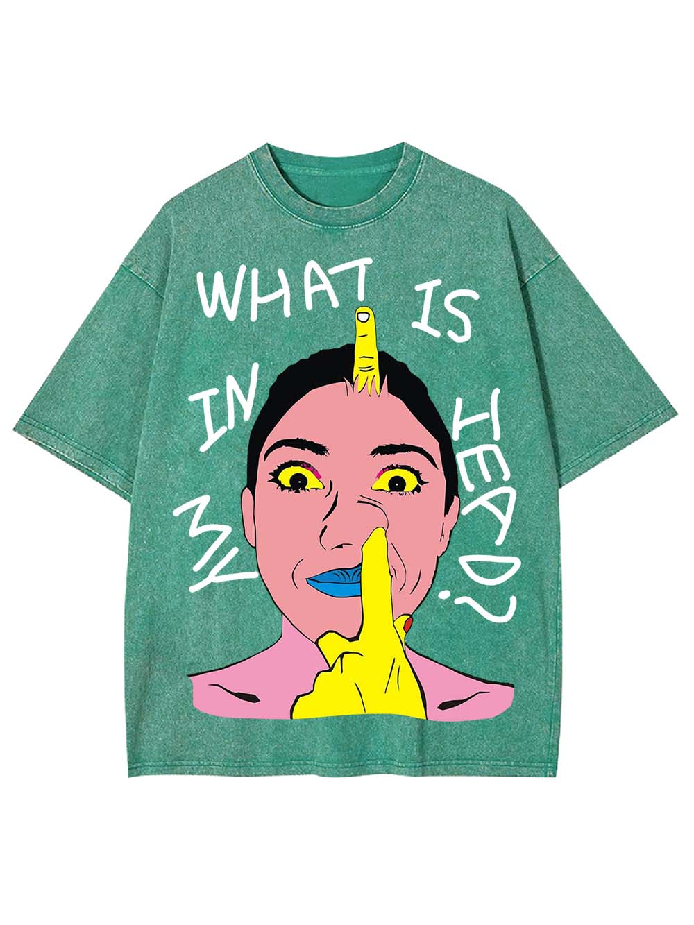What Is In My Heads?  Washed Tshirt